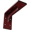 Ekena Millwork Embrey Steel Bracket, Hammered Bright Red 2"W x 6"D x 3 3/4"H BKTM02X06X03EBHRE - alternate 1